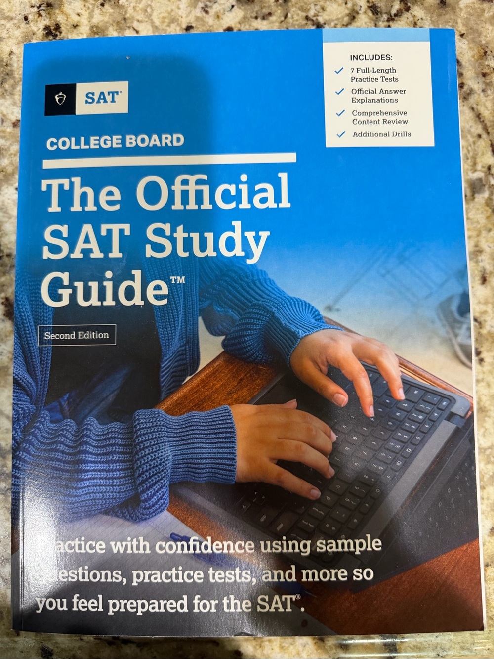 SAT Study Guide. Brand new. Ordered 2 and they do not take returns.